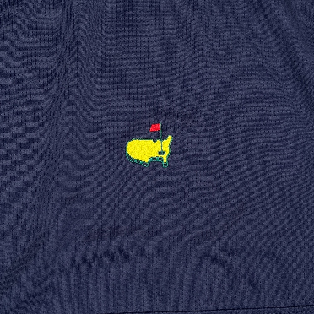 Masters Tech Quarter Zip Pullover Mens XL Navy Blue Augusta National Golf MT7440 - Picture 7 of 12
